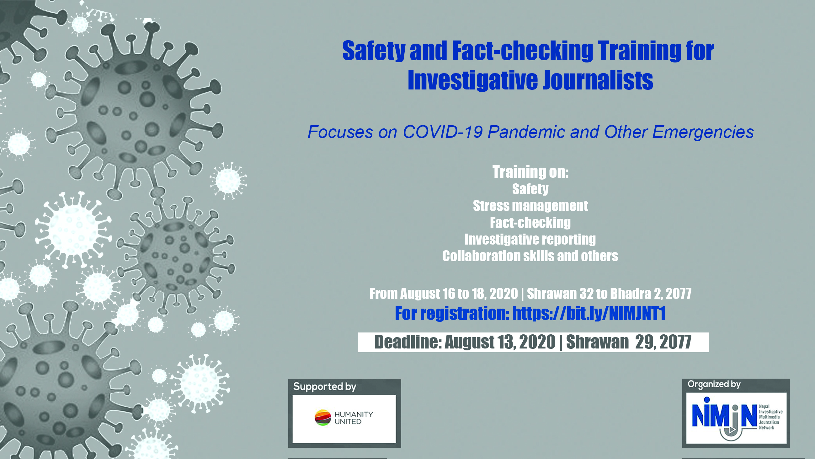 Safety and Fact-Checking Training for Investigative Journalists