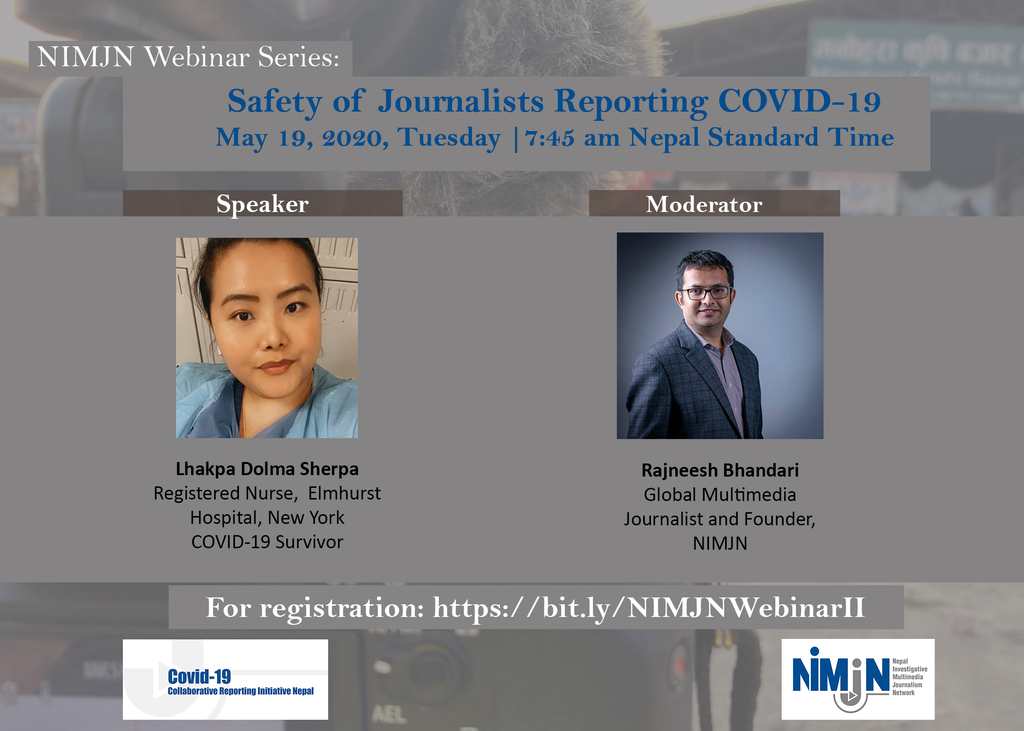 NIMJN Webinar: Safety of Journalists Reporting COVID-19