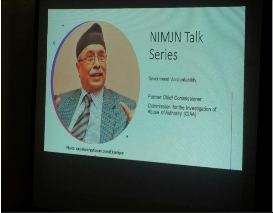 NIMJN Talk: Government Accountability