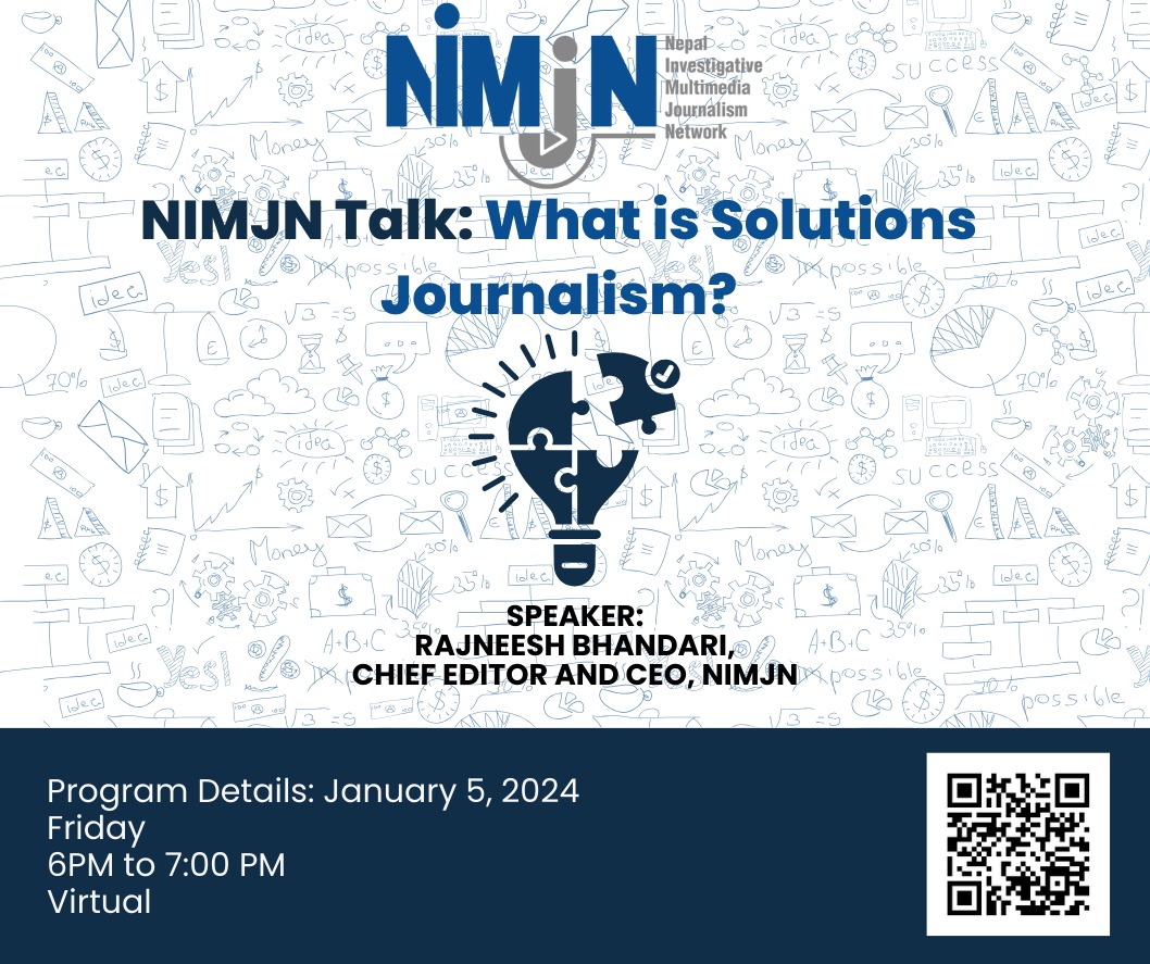 NIMJN Talk: What is Solutions Journalism?
