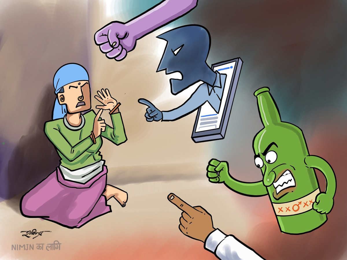 घरेलु हिंसाबाट प्रताडित कर्णालीका महिला